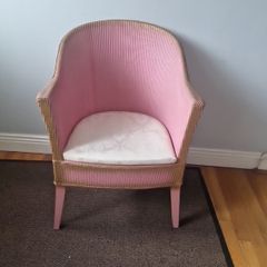 vintage wicker tub chair