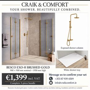 Shower Set Gold