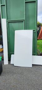 White IKEA Bed Frame - Fits King Mattress (Frame Only, No Slats)