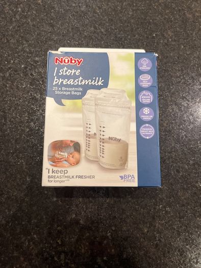 nuby breastmilk storage bags