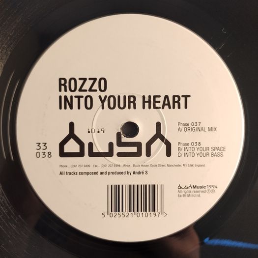 Rozzo - Into Your Heart - Bush Records - ORIGINAL Bush 1994 PRESSING! Quintessential Dublin CLASSIC!