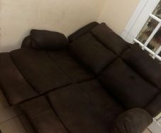 brown 2&3 seater and coffee table