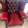 A fantastic blood red chesterfield 3+1+1 suite Image 2