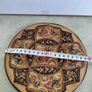 SET OF TWO Vintage, Copper, Turkish Engraved Metal Plate, Made in Turkey, Home Decor, Brass Dish, Wall Plate, Copper Art, Metal Art Engraving, Copper Plate Image 2