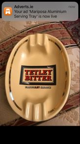 Large Tetley Bitter Ashtray