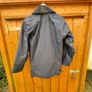 Vintage Forecast Wax Jacket Womens Sz 40 M Dark Blue Corduroy Collar Country Coat Image 10