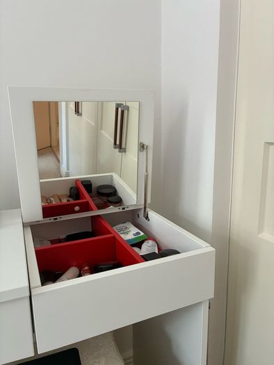 White Dressing Table with Mirror