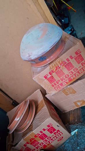 Indian Clay handi cooking pots still new in boxes