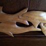Wooden Dolphin Wall Plaque Image 2
