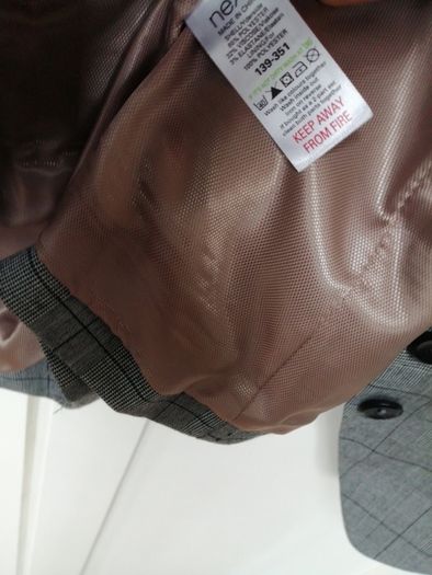 Next Grey Check Waistcoat New Size 14 (Next)