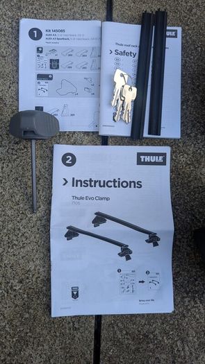 Thule kit for roof bars WingBar Evo / Audi A3