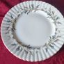 6 Piece Royal Albert Brigadoon Pattern 10.5 Inch Diameter Bone China Gold Gilt First Quality And Original Dinner Plates Made In England Image 5