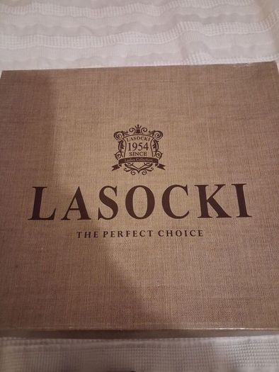 Lasocki black faux leather boot UK 6 new