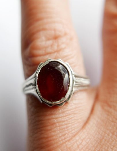 Antique Carnelian Sterling Silver Ring size N1/2 - 3,5g