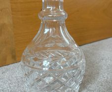 Vintage Waterford Crystal Decanter: Glendore Pattern, Laurel Leaf