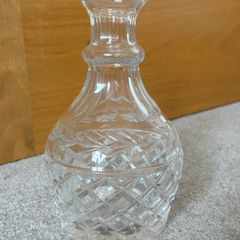Vintage Waterford Crystal Decanter: Glendore Pattern, Laurel Leaf