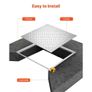 Cover with Frame, 500 x 500mm Square Septic Tank Lid with Base, Heavy-Duty Slip-Resistant Carbon Steel Drain Channel Inspection Image 4