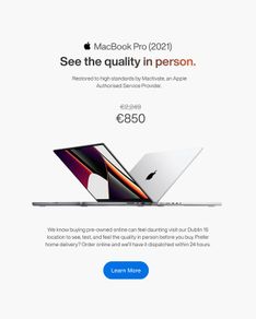 Apple Grade renewed MacBooks.