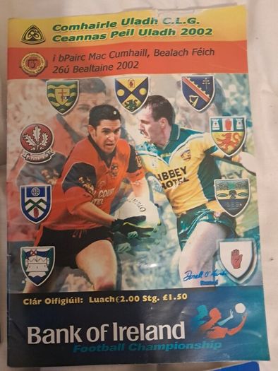 2002 Ulster GAA Football Programme Bundle