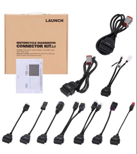 Launch diagnostic Motorcycle kit cable NEW