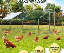 20 X 10 X 6ft Hen Run Pitched Free Roof Free Delievry