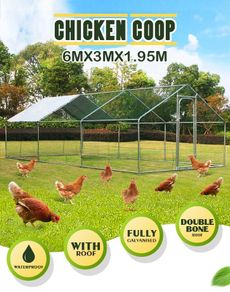 20 X 10 X 6ft Hen Run Pitched Free Roof Free Delievry