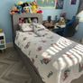 Wooden framed single bed Image 2