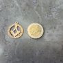Vintage 9ct Solid Gold Masonic Pendant Image 4