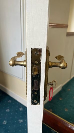 Timber white door