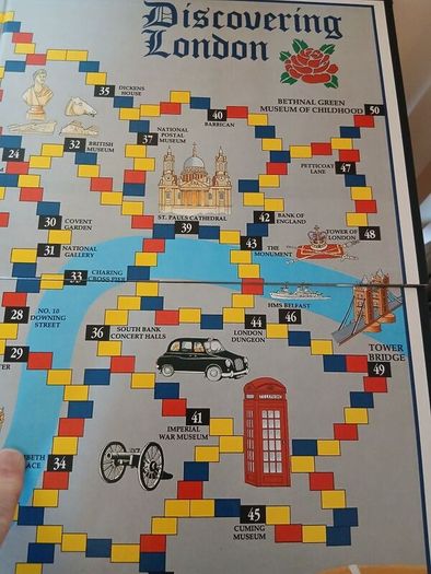 vintage discovering london board game