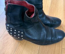 Zadig & Voltaire 100% Leather Studded Boots