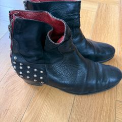 Zadig & Voltaire 100% Leather Studded Boots