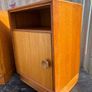 Pair of Midcentury retro vintage Oak Bedsides by Meredew c.1960s Image 9