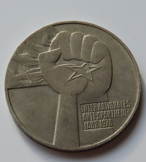 Anti-Apartheid East Germany 5 Mark 1978 DDR
