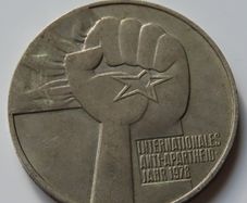Anti-Apartheid East Germany 5 Mark 1978 DDR