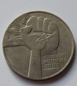Anti-Apartheid East Germany 5 Mark 1978 DDR