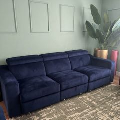 Blue Navy Couch (3 and 2 seats) NEW