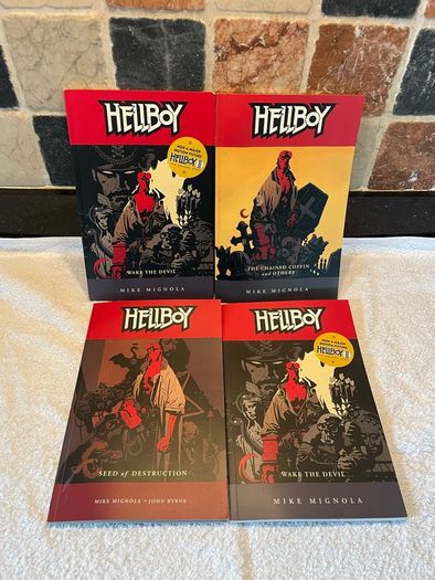 Hellboy graphic novels x 4 price is for all 4