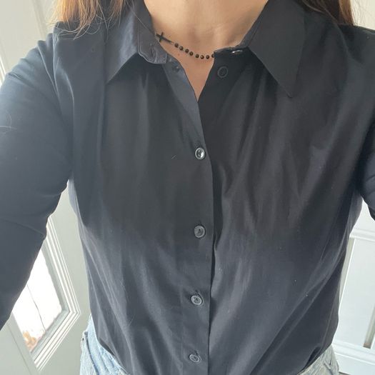 COS navy ladies blouse. Size 8
