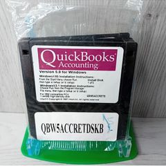 Quickbooks Accounting Version 5 For Windows 1997 Floppy Discs 1-5 - Brand New !!