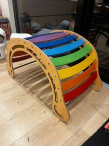 Kate Haa XXL Montessori Climbing Arch/Rocker w/cushion