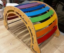 Kate Haa XXL Montessori Climbing Arch/Rocker w/cushion