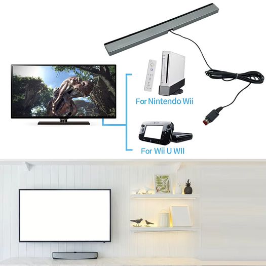 Sensor Bar USB U Console Replacement Infrared TV Ray Wired Remote Sensor Bar Reciever Inductor Game