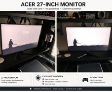Asus monitor 27' inch : 75hz