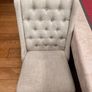 Cream button backed Kitchen chairs. Image 3
