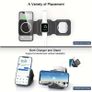 15W 3 In 1 Foldable Wireless Charger Magnetic Wireless Charger Folding Qi Wireless Charger Image 5