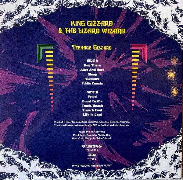 King Gizzard And The Lizard Wizard - Teenage Gizzard (LP, Comp, DMM) Black vinyl