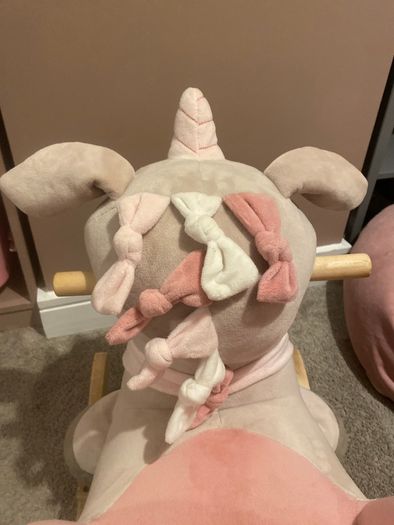 Wooden Baby Rocker Unicorn