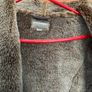 Ladies fur lined suede gilet Image 4