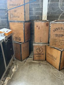 Wooden tea chests